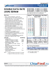 Datasheet MT46V128M8 manufacturer Micron